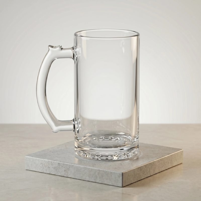Clear Beer Mug — customizable photo mug