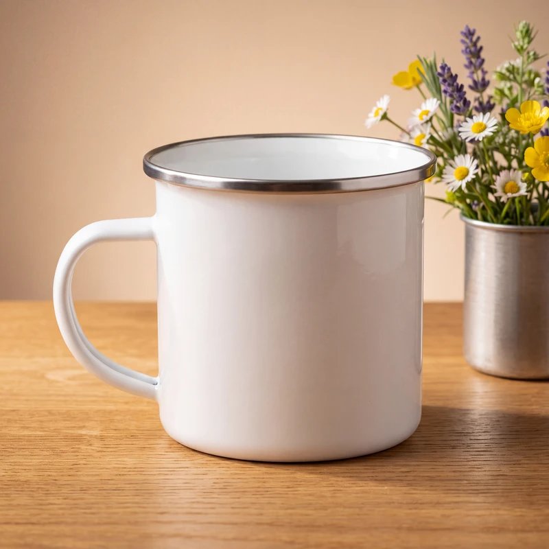 Enamel Mug - customizable photo mug